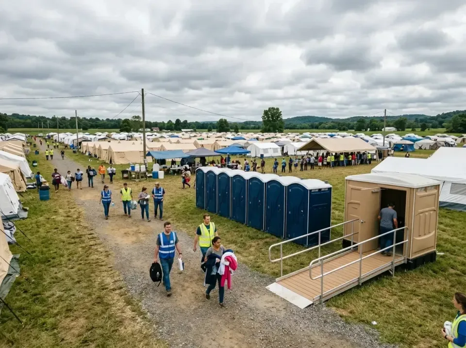 disaster-relief-camp-restrooms-010 — frequently asked questions, Dumpster & Portable Bathrooms Rental in Central Point, OR